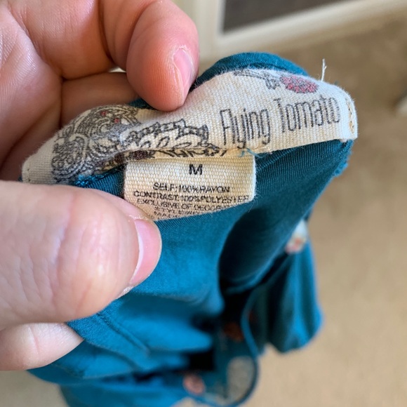 Cute Teal and Orange Tunic - Picture 3 of 3